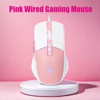 RGB CW916 Mouse Gaming com Fio, Mouse Óptico USB para Computador com Retroiluminação RGB, Mouse Gamer Ergonômico para