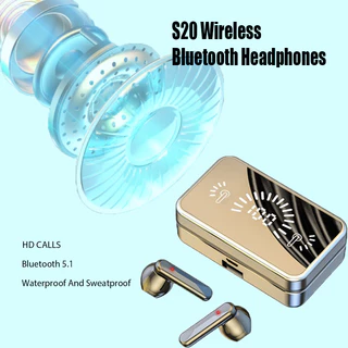 Fones De Ouvido Bluetooth Sem Fio S20 Para Estéreo À Prova D