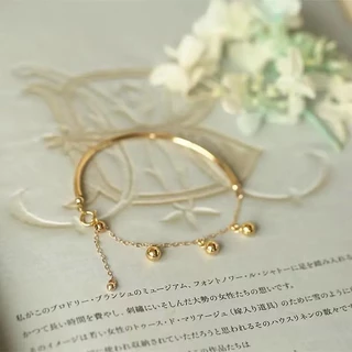 Pulseira De Meia Com Franjas Frisadas , Joias Boho Minimalistas Para Mulheres , Design Elegante De Corrente Em Camadas ,