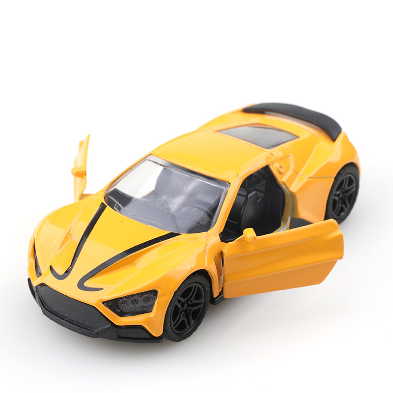 Simulação de Liga Modelo de Simulação de Liga Carro Esportivo Pull Back Children Boys Car Toys Ornamentos Coleção Decoração