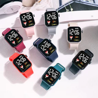 Relógio Universal De Lazer Simples De Silicone Digital LED Smartwatch À Prova D