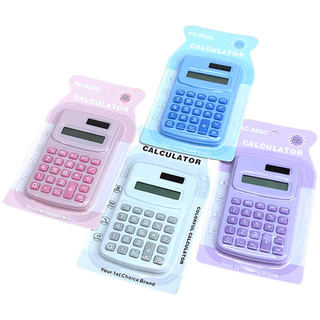 Mini computador estudante crianças papelaria escritório calculadora colorida bonito desenho animado cálculo de 8 dígitos