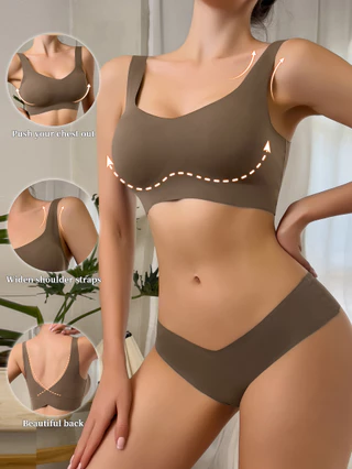  Comércio Exterior Roupas íntimas femininas Confortáveis Reunindo Lindas Costas Sem Costura Sem Anel de Aço Soutien de Apoio ao Peito