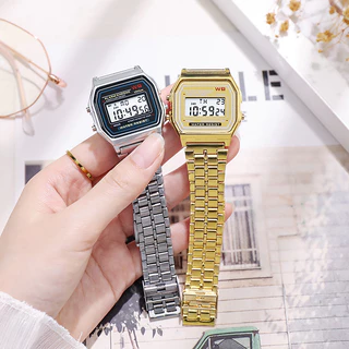 Moda Retro relógio masculino feminino ouro prata relógio LED Digital esportes Unisex eletrônico luminoso relógio de puls