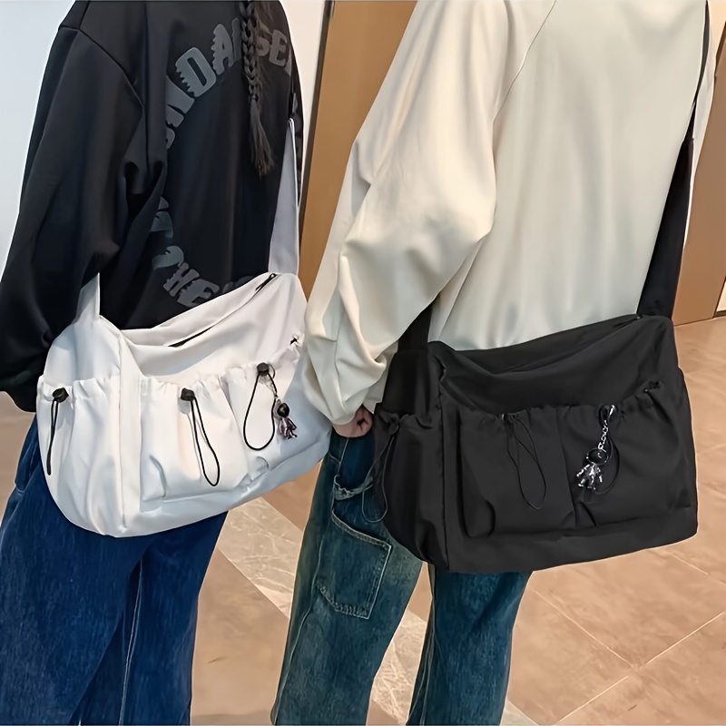 Mochila Simples Japonesa para Homens de Ombro Frio Trendy Grande Capacidade