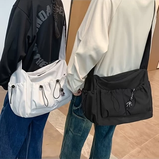 Mochila Simples Japonesa para Homens de Ombro Frio Trendy Grande Capacidade