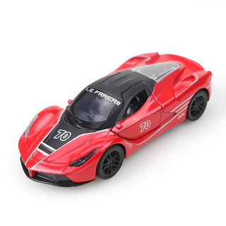 Simulação Porta Três Aberta Porta Aberta Modelo de Corrida de Carros Esportivos Modelo de Corrida de Carros Esportivos para Crianças Puxar para Trás Acessórios de Bolo de Decoração de Carros