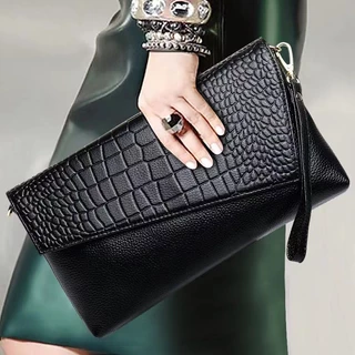 Nova versão coreana da moda Bolsa Feminina de Embreagem Bolsa Feminina de Embreagem Padrão Crocodilo Bolsa Feminina de Um Ombro