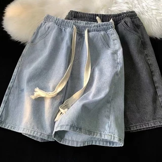 Calções Jeans, Calções masculinos, Jeans Tecido macio, Multiuso, Confortável 4 cores