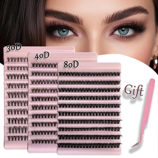 600 Pçs Grande Capacidade DIY Kit De Extensão De Cílios Pacote Combinação Cd Onda Comprimento 7-19mm