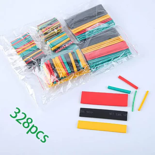 328PCS Tubo Encolhível De Calor Colorido Macio Entrega Rápida Isolamento Térmico À Prova D'água Manga Retardante De Chama