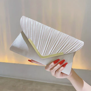 Novo Estilo Bolsa Satin Jantar Saco de Embreagem Pequeno Quadrado