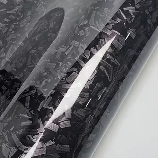 30 x 100cm Película de mudança de cor do carro Película brilhante de flor preta carbono para motocicletas