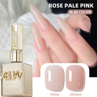 XEIJAYI 1 Peça 15ml Esmalte De Gel Rosa Nude , LED UV Semipermanente Embebido Em Arte Unhas , Fórmula Sem Álcool , Quali