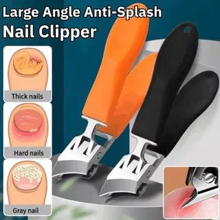 Cortador De Unhas De Grande Ângulo , Anti-Respingos , Grosso , Duro , Aço Inoxidável , Abertura , Encravadas em Oferta na Shopee