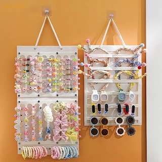 Rack de Armazenamento de Acessórios para Cabelo Feminino com Argola e Faixa de Cabeça