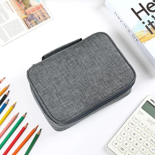 Estojo De Pano Oxford , Bolsa De Armazenamento De Caneta De Esboço De Arte Porosa De Grande Capacidade , Caixa De Papela