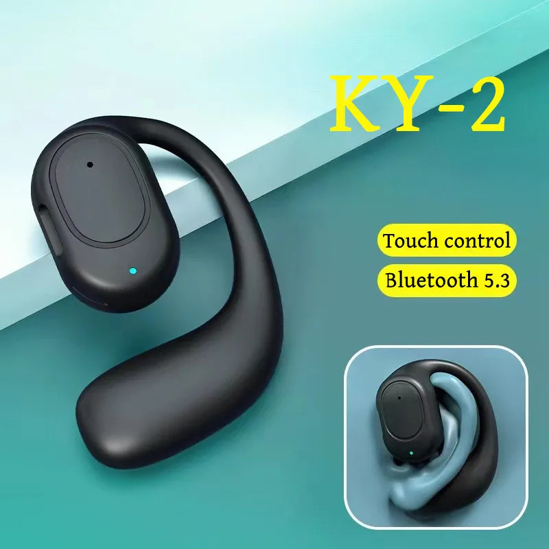 Fone De Ouvido Original KY-2 TWS Compatível Com Bluetooth Para A Prática De Esportes Fones Sem Fio Ciclismo Gamer