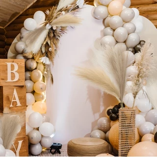 55cm 10 Pçs Conjunto Bonito pampas Decoração Boêmia Flores Falsas Cana Plantas Simuladas Festa De Casamento Natal artifi