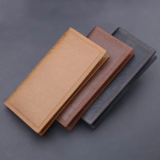 Carteira Masculina de Couro Bancária