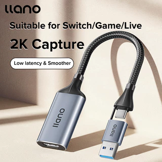 llano 2 Em 1 Cartão De Captura De Vídeo USB/Type-C Dispositivo De Gravação Fluxo Contínuo Ao Vivo Coletor 1080P 4K HDMI Para Tipo Câmera De Jogos