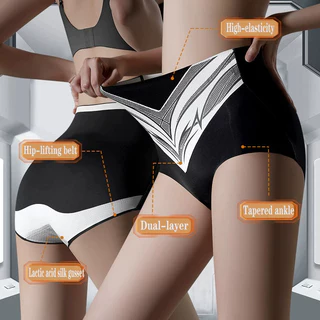 Calcinha Modeladora De Cintura Alta Sem Costura – Controle De Barriga E , Antibacteriana 7A