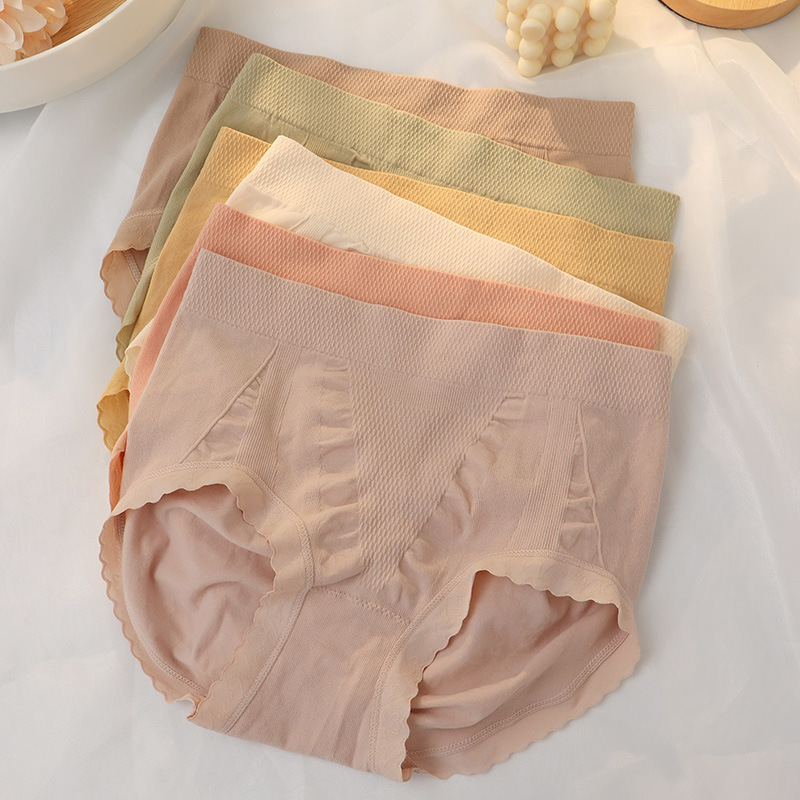 Calcinha Feminina Saudável Sem Traços Antibacteriana De Algodão Lingerie Respirável