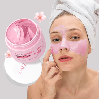 Máscara De Lama De Limpeza LAIKOU Sakura 25g/0.88 Onças . Rejuvenescimento Da Pele Com Controle De Óleo Suave