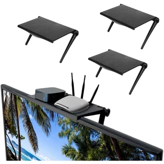Tela De TV Suporte De Prateleira De Armazenamento Prática Doméstico Monitor Rack Office Organizador Multifuncional