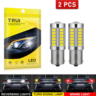 2pcs Acessório Automóvel Luz De Freio De Direção Reversa 33SMD 12V 1156 1157 7440 7443 Taillight