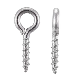 50pc 304 Parafuso De Aço Inoxidável Para Meia-Perfuração De Contas Cor Do Furo 10x4x1mm : 2mm