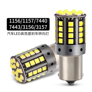 2pcs 1156 BA15S P21W 1156 BAU15S PY21W 1157 Bay15d T20 7440 7443 LED Sinal De Mudança De Direção Super Brilhante 3030 44