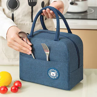 Lancheira , Bolsa De Mão Impermeável E Isolada Refrigerada , Folha De Alumínio Almoço Para Operário De Escritório Caixa De Simples Engrossada