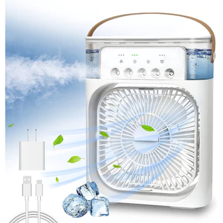 Ventilador De Umidificação Em Spray De Cinco Furos-Máquina De Ar De Resfriamento De Mesa USB , Mini Portátil Para Dormit