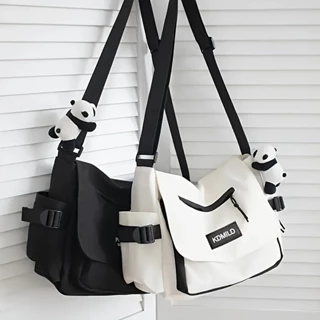 Bolsa para Mensageiro Japonesa ins Simple All-Match Bolsa para Estudante Feminina de Grande Capacidade Bolsa para Estudante de Grande Capacidade Bolsa para Mensageiro Trendy