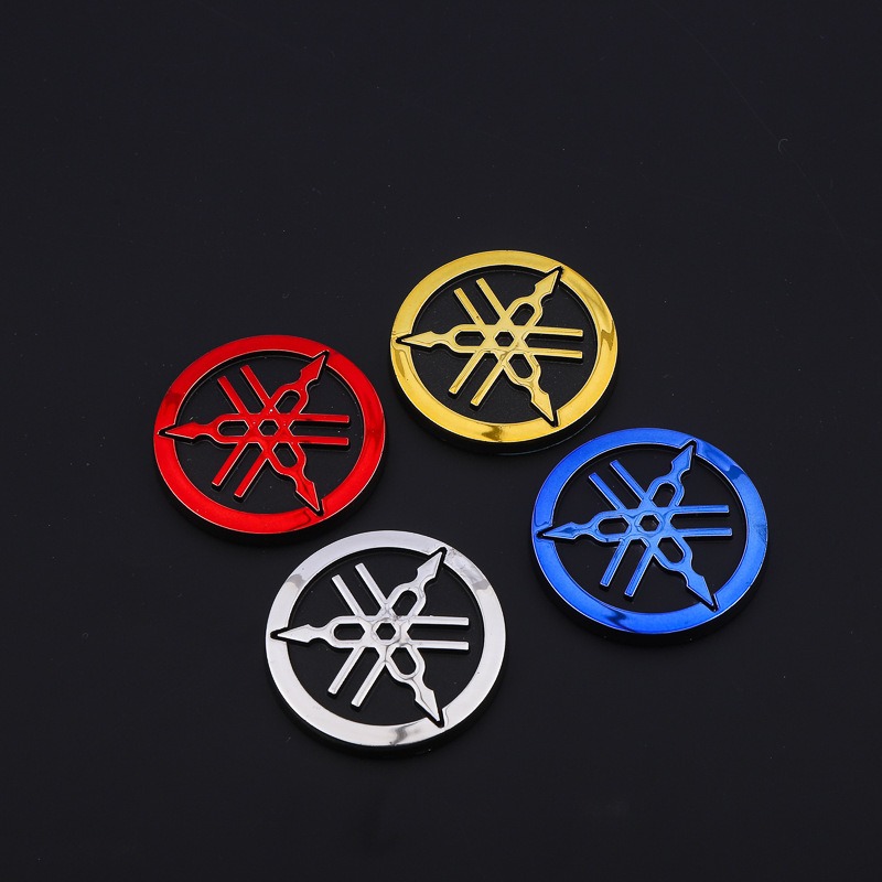 Autocolantes Originais Com O Logotipo Redondo Do Emblema YAMAHA 3D 48mm Para Motocicletas