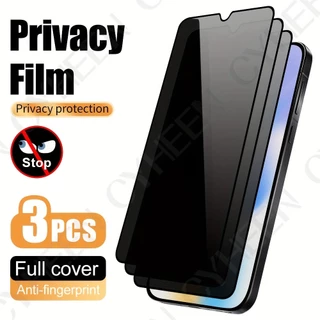 3 peças Galaxy A06 A51 A52 A52S A53 A54 A55 A34 A35 5G Filme de vidro temperado de privacidade, adequado para GalaxyA51
