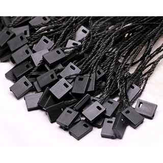 17cm 1000 Pçs Preto Náilon Pendurar Tag Corda Snap Lock Pino Laço Prendedor Gancho Laços Cordas , Fácil E Rápido De Fixa