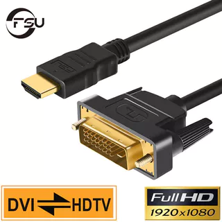FSU 1m 2m 3m 5m Compatível Com HDMI Para Cabo DVI 1080P Macho 24 + 1-D Adaptador Projetor HDTV PC