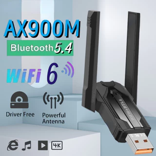 AX900 USB 3.0 WiFi 6 E Bluetooth 5.4 Adaptador Sem Fio 900Mbps Dual Band 2.4G/5Ghz Placa De Rede