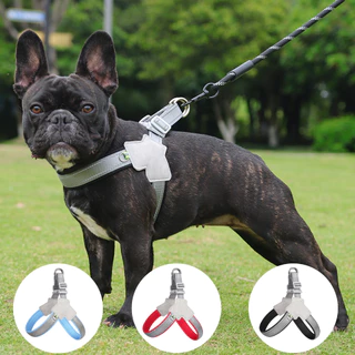 Sem Arreios Para Cães De Puxar Pequenos , Médios E Grandes , Reflexo Ajustável O Peito Correia Respirável Passeio Ao Ar Livre Suprimentos Cachorros De Estimação