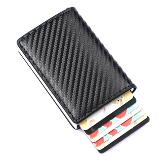 R RFID Porta-cartões de Metal antifurto masculino Tipo Pop-up automático Alumínio dinâmico de grande capacidade Todos