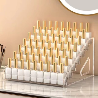 1 peça/ferramentas de Manicure Expositor de esmalte de unha Plástico acrílico transparente Suporte de exibição multicama