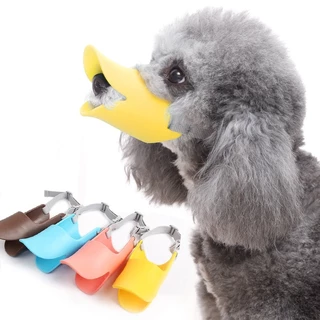 Focinho Para Cachorro , Bico De Pato De silicone Animais De Estimação , Evitar Morder , Latir , Comer E Ingestão Acident