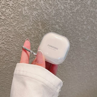 Adequado para Samsung Samsung Galaxy buds 2 /live /Pro /2 Pro /FE Transparent Soft Case buds ao vivo Estojo simples para fones de ouvido