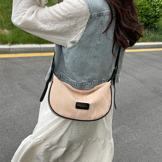 Bolsa Feminina de Textura de Alta Textura Novo Estilo Bolsa Mensageiro Simples Du