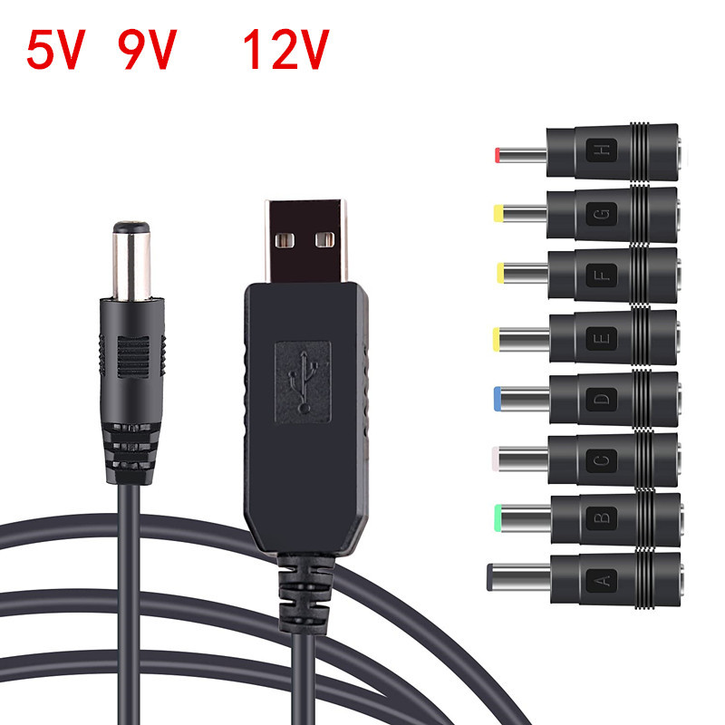 Cabo booster USB De 5V A 9V/12V Para Modem E Roteador , Conector Wifi Usando Powerbank