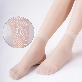 Dispensando meias curtas sola antiderrapante meias de aço de Silicone respirável estilo fino primavera verão outono meia