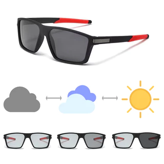 Polaroid Óculos De Sol Fotocrômicos Anti-Radiação Para Mulheres Polarizados Homens Square Lentes Substituíveis Ciclismo Esportivo Sombra De Transmissão De Raios Ao Ar Livre Rad Sun Adaptativo