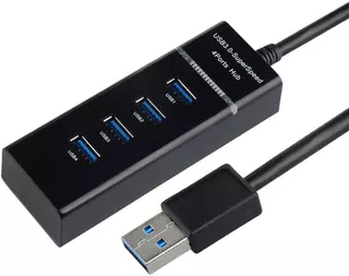 Hub USB De 4 Portas 3.0 De Alta Velocidade : De Dados De 5 Gbps
